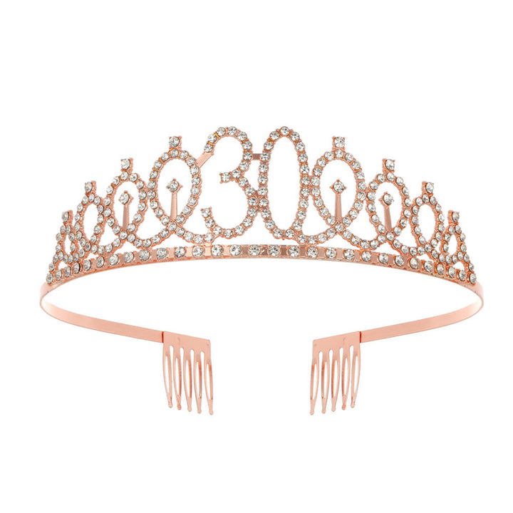 Damen Kristallverzierte Tiara mit elegantem Design Karnz