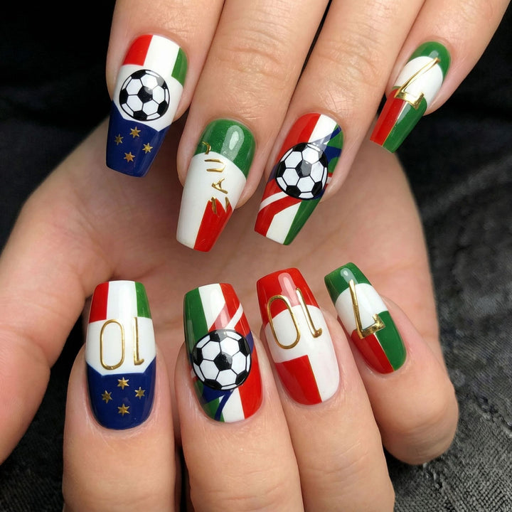 Sportliche Nagelkunst Design Karnz