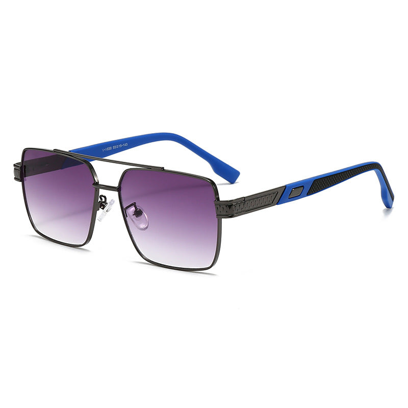 Damen modische quadratische Sonnenbrille mit stylischen Gummibügeln Karnz