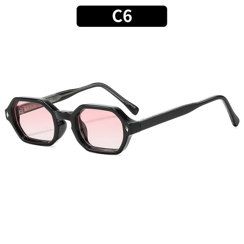 Geometrische sechseckige Sonnenbrille
