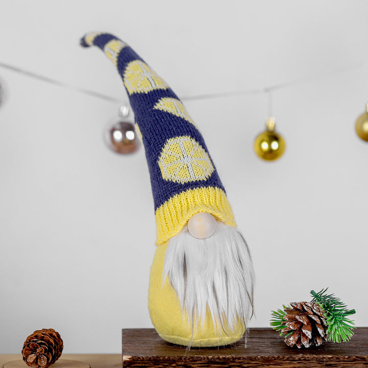 Dekorative Plüsch-Erdbeer-Gnom-Figurine Karnz