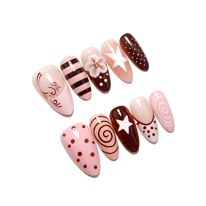 Kreatives Nagelkunst Press-On Set
