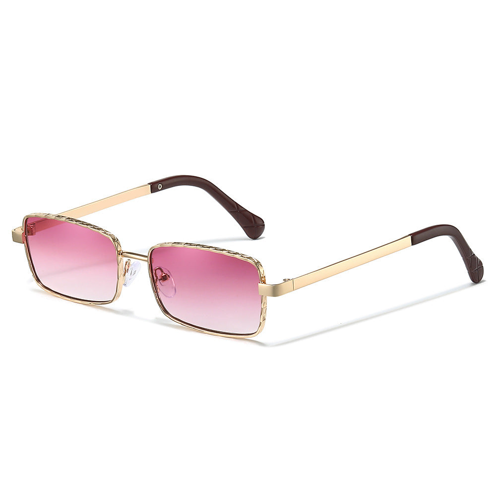 Elegante Minimalistische Rechteckige Sonnenbrille Karnz