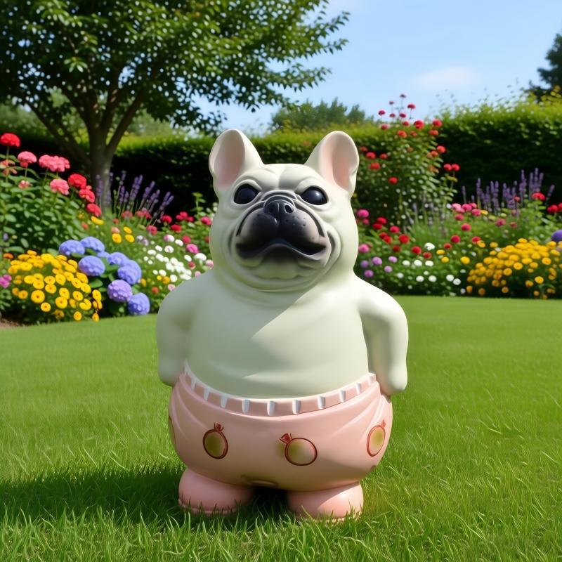 Lustige Hundefigur Karnz
