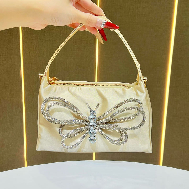 Schmetterlingsverzierte Abendhandtasche