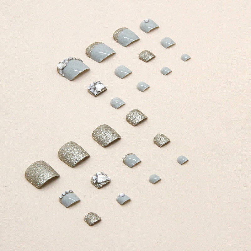 Glamouröses Glitter-Pediküre-Set Karnz