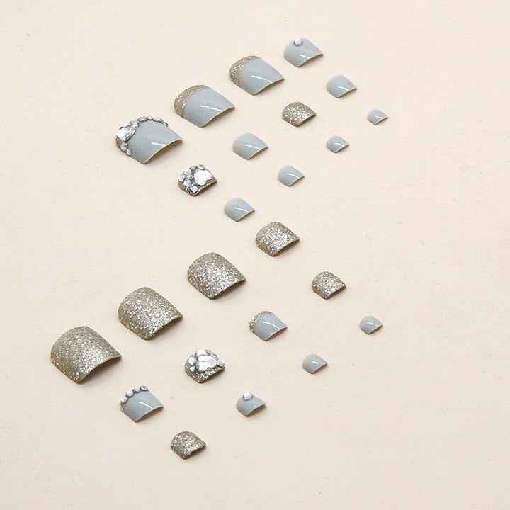 Glamouröses Glitter-Pediküre-Set Karnz