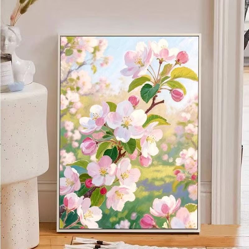 Florales Impressionisten-Leinwandkunst Karnz