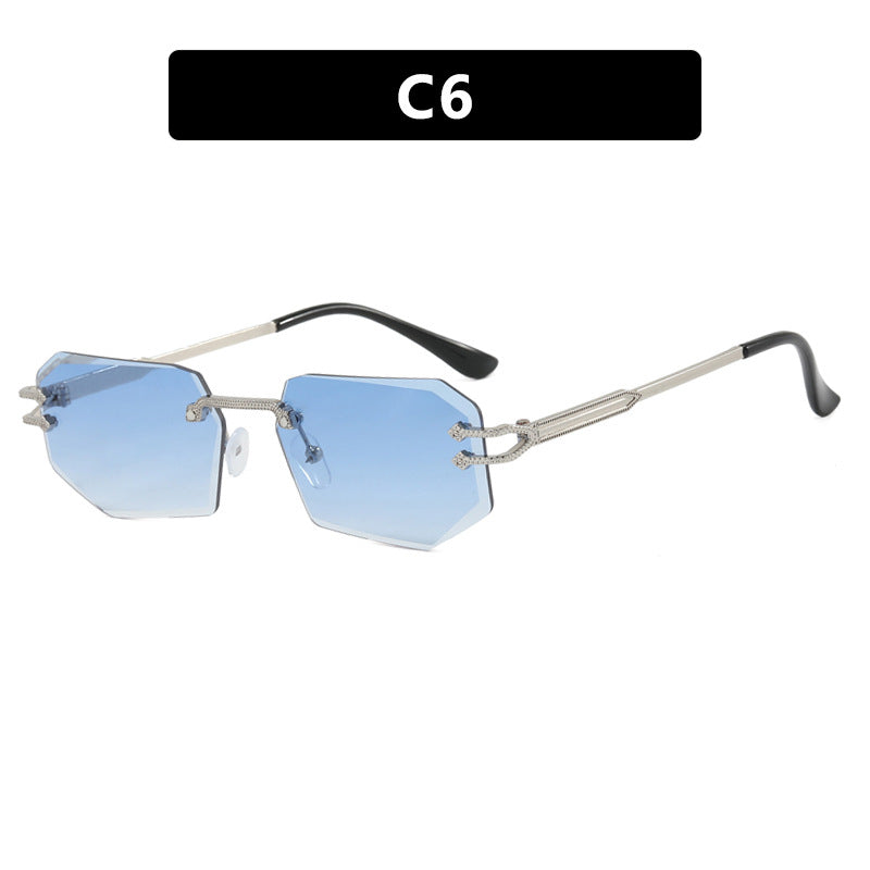 Damen geometrische Fashion-Sonnenbrille Karnz