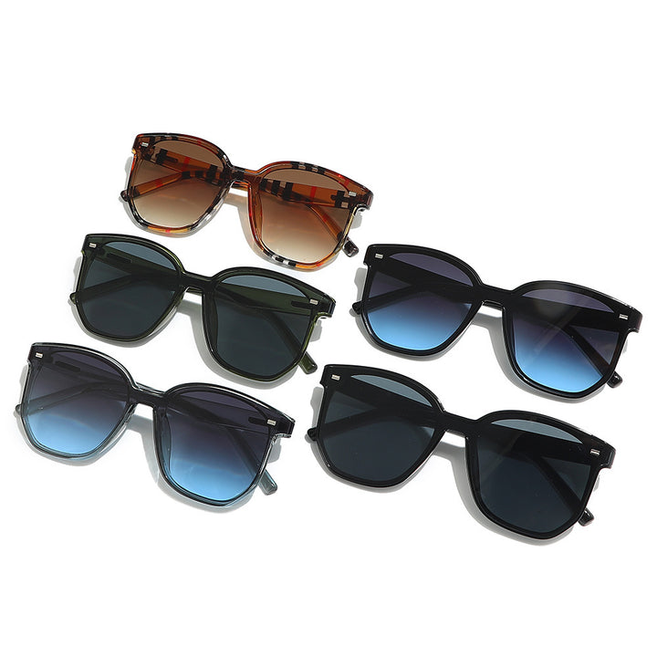 Geometrischer Rahmen Oversized Sonnenbrille Karnz