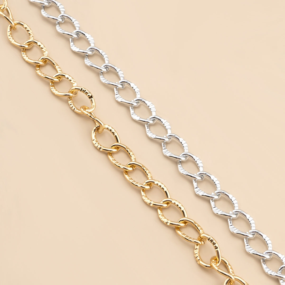 Chunky Metall Brillen Kette Karnz