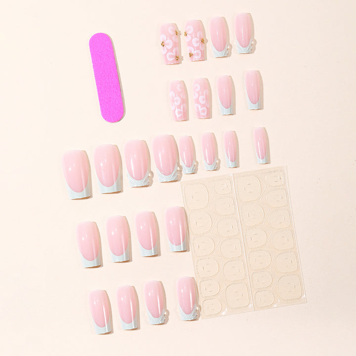 Floral Acryl Nagelkunst Set Karnz