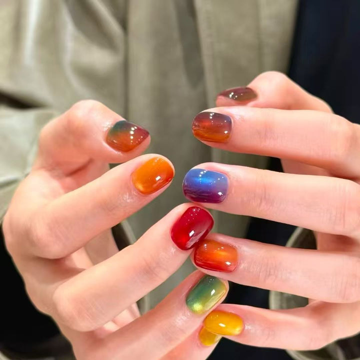 Süßes Charakter Press-On Nagelkunstset Karnz