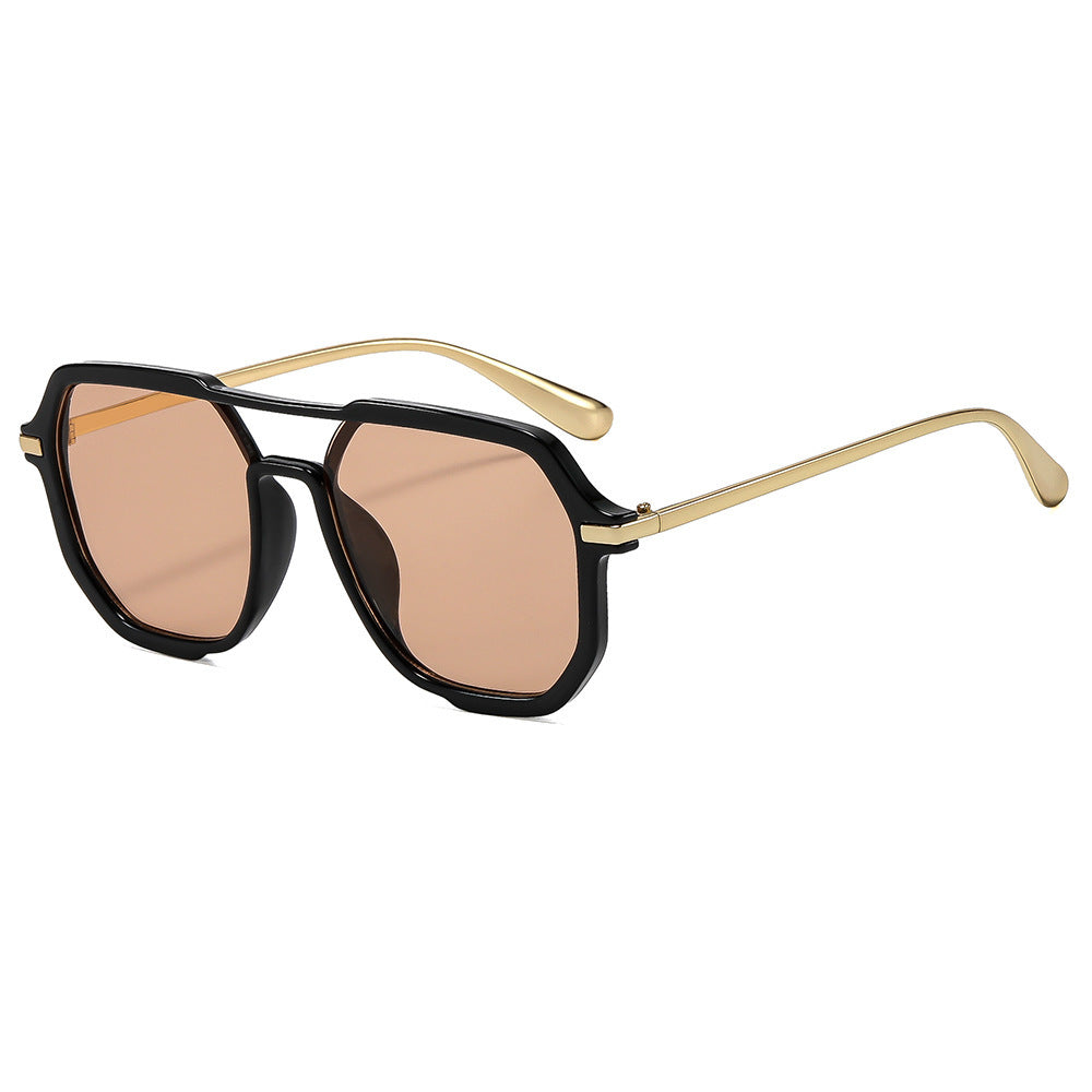 Moderne sechseckige Sonnenbrille Karnz