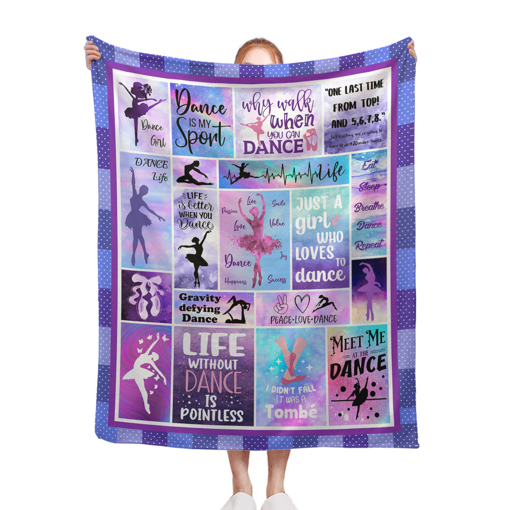Tanz-Themen Fleece-Decke Karnz