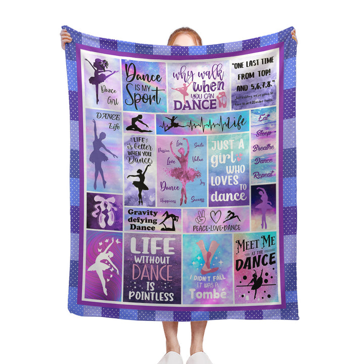Tanz-Themen Fleece-Decke Karnz