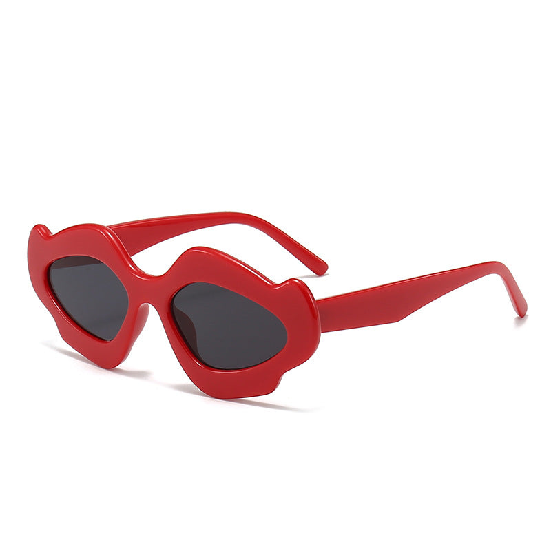 Damen modische Sonnenbrille mit einzigartigem Blütenrahmen Karnz