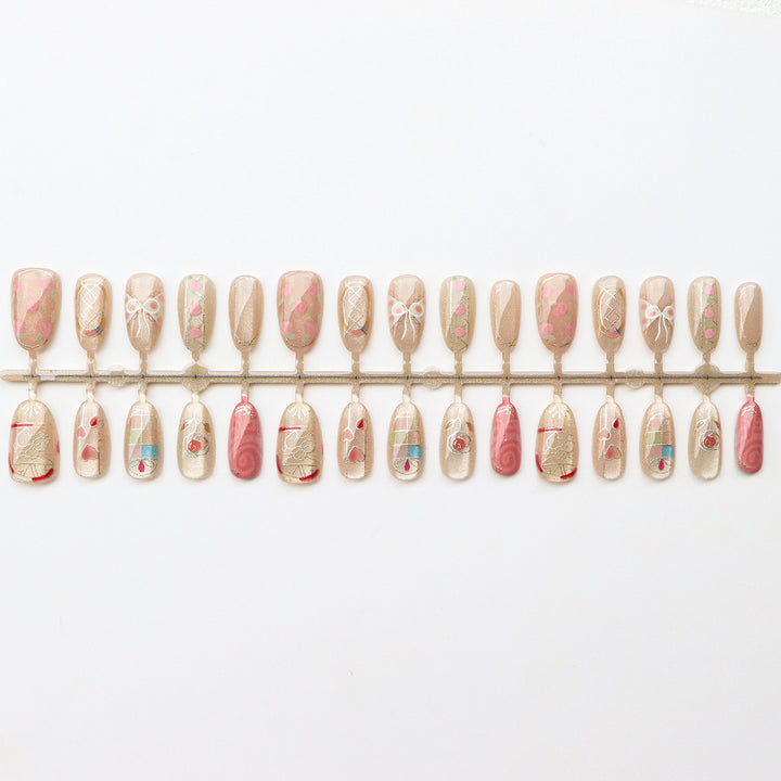 Künstlerische Press-On Nagelkunst Kollektion