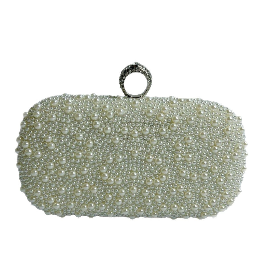Elegante Perlen-Abend-Clutch