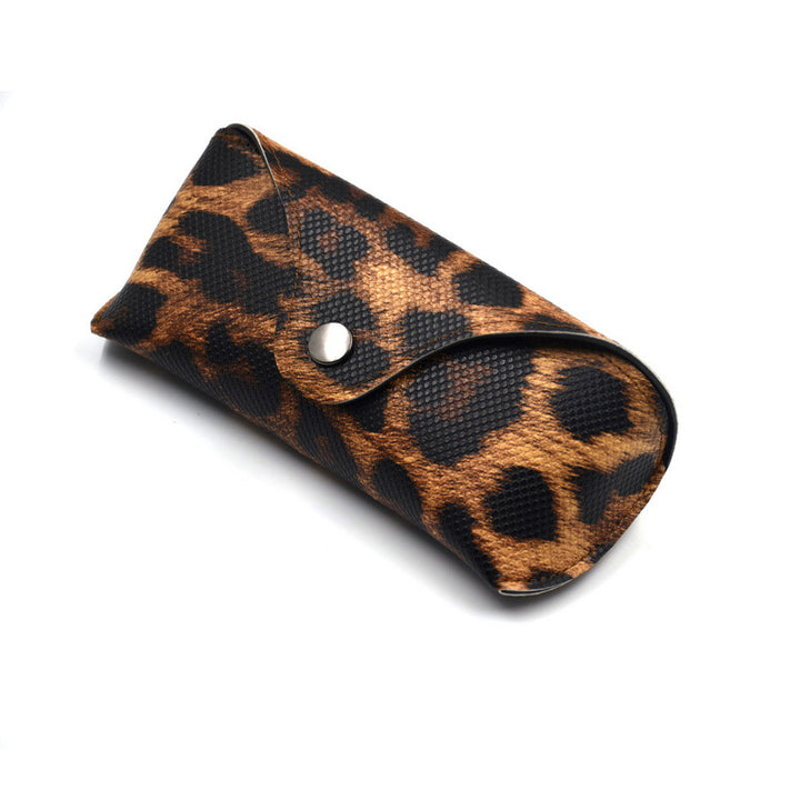 Stylische Leopard Druck Brillenetui Karnz