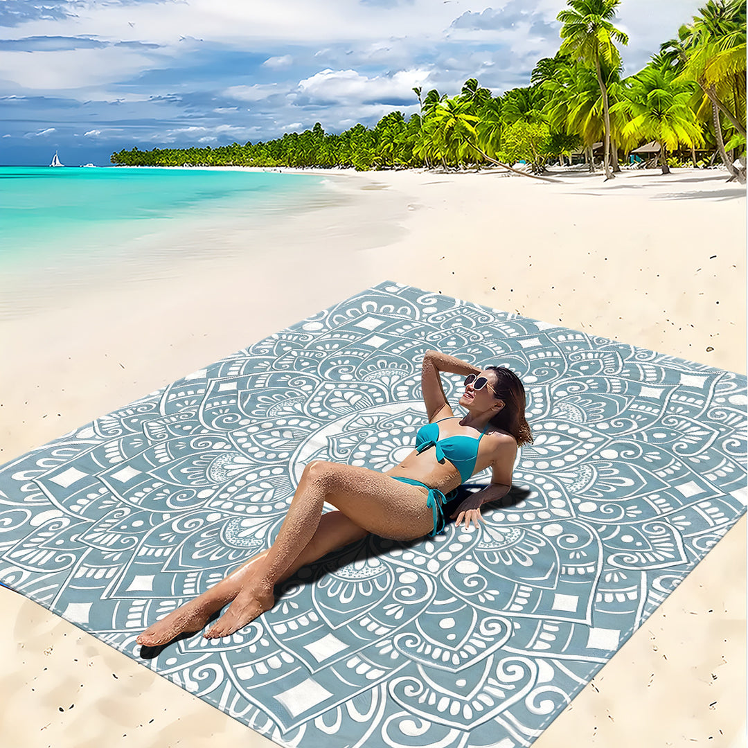 Mandala Design Strandmatte Karnz