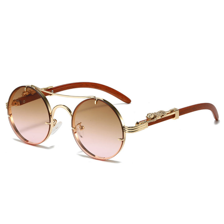 Damen elegante runde Brille Karnz