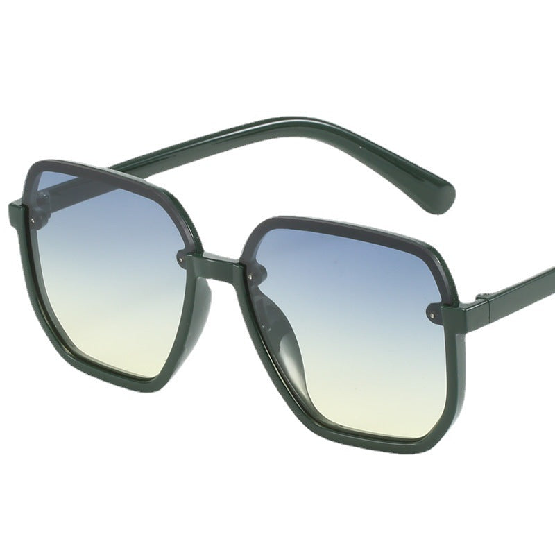 Damen geometrische Sonnenbrille im modernen Design Karnz