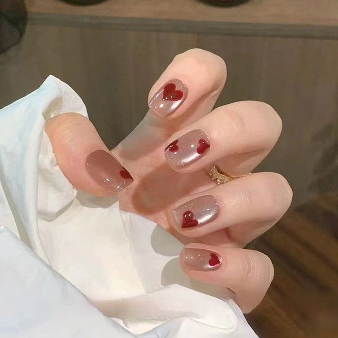 Herz Design Press-On Nagelspitzen Karnz