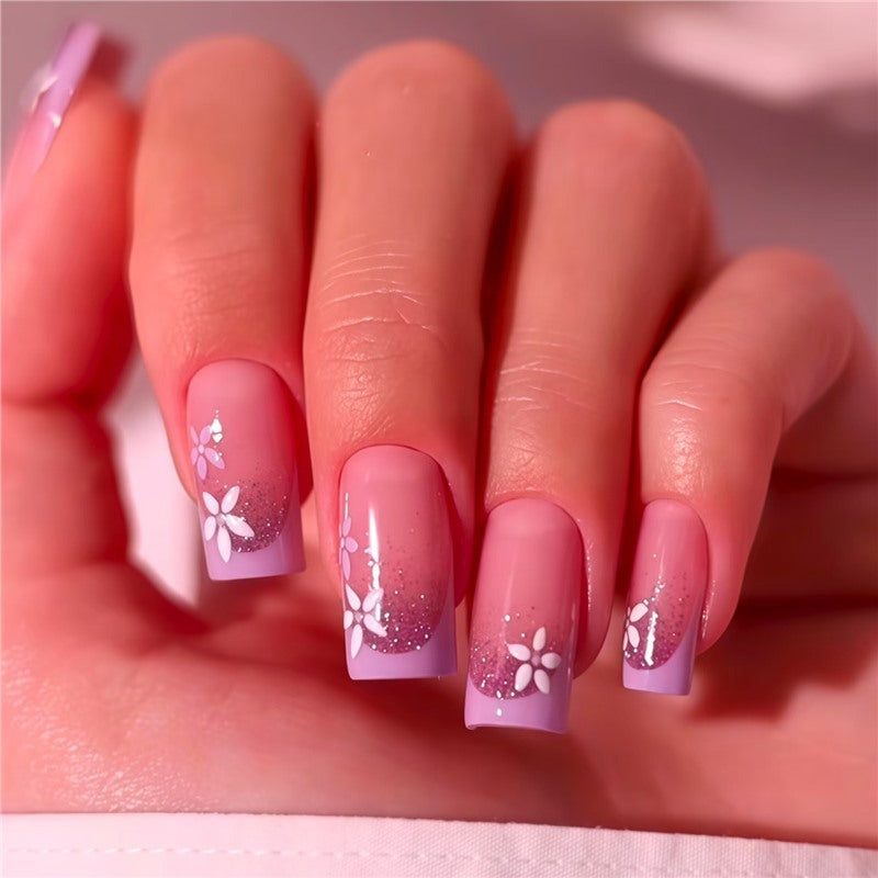 Floral Ombre Nagel Wraps Karnz