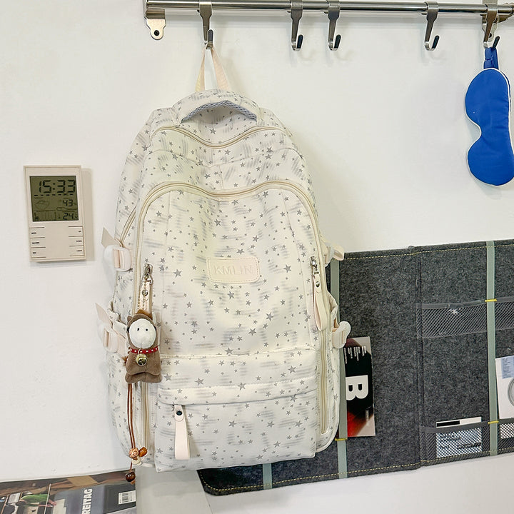 Stylische Multi-Taschen Stern-beschmückte Rucksack Karnz