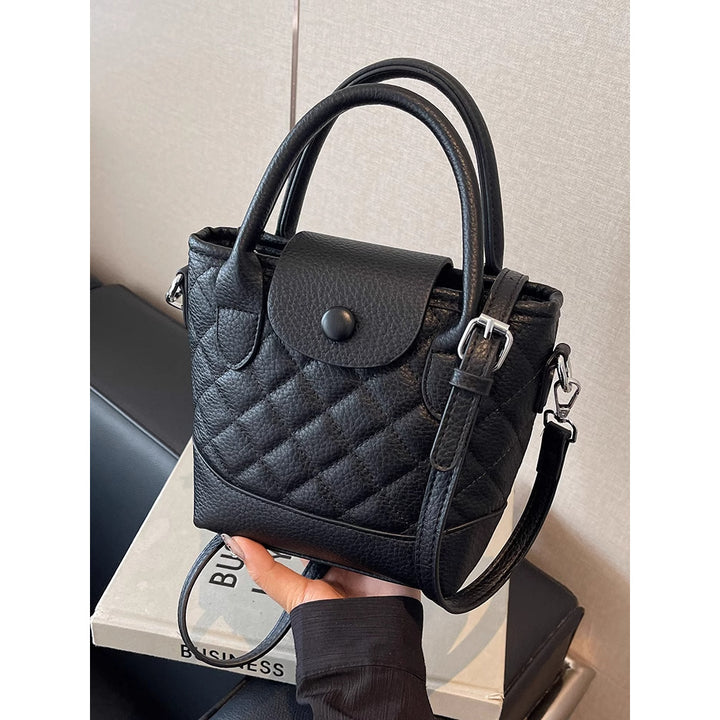 Gepolsterte Mini-Top-Handle-Handtasche Karnz