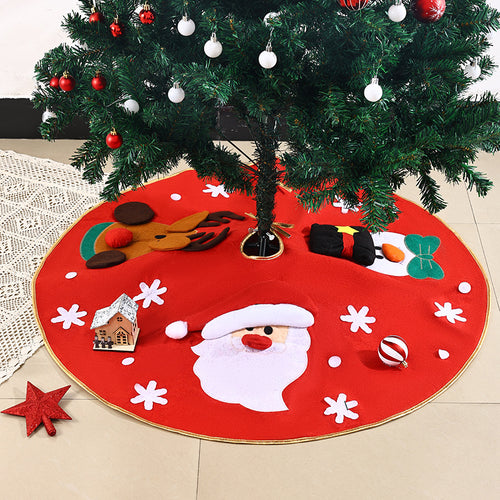 Festliche Weihnachtsbaum-Decke mit buntem Motiv Karnz