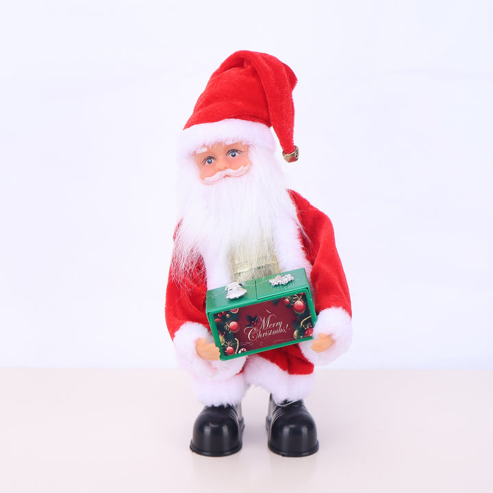 Dekorative Weihnachtsmannfigur mit Süßigkeit