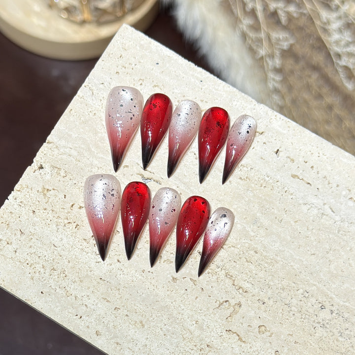 Künstlerische Stiletto Aufklebenägel