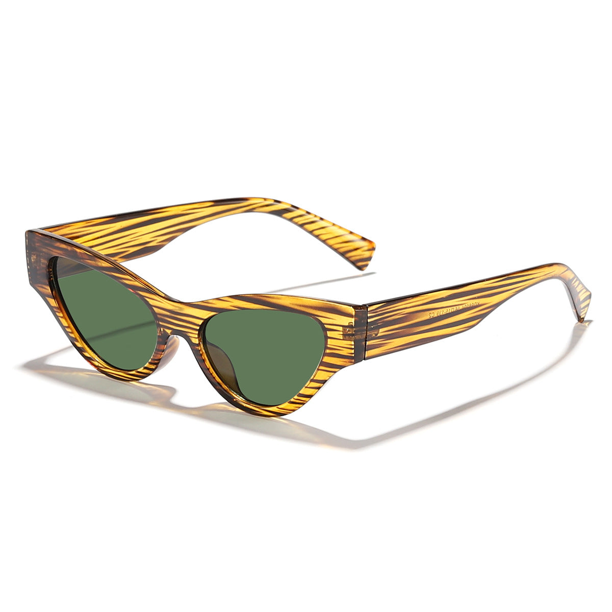 Damen Cat-Eye Sonnenbrille mit elegantem, transparentem Rahmen und UV-Schutz Karnz