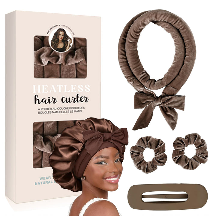 Hitzefreies Satin-Haarlocken-Set