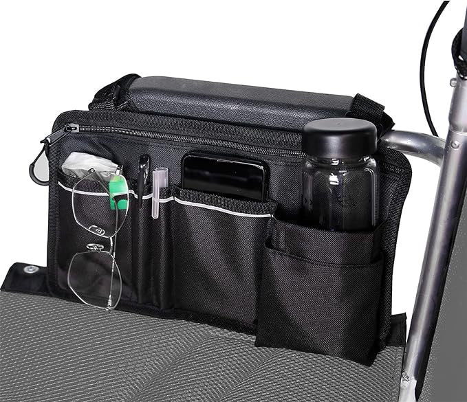 Unisex Aufbewahrungstasche für Rollstuhl mit multifunktionalen Fächern Karnz