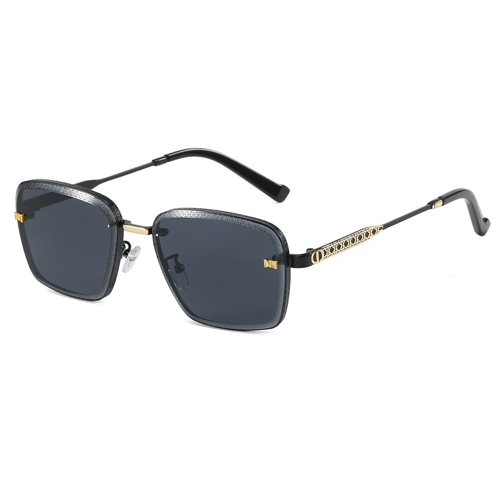 Damen Modische quadratische Sonnenbrille mit luxuriösen Details Karnz