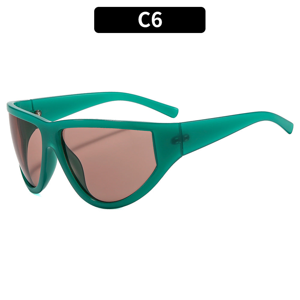 Stylische Schildbrille