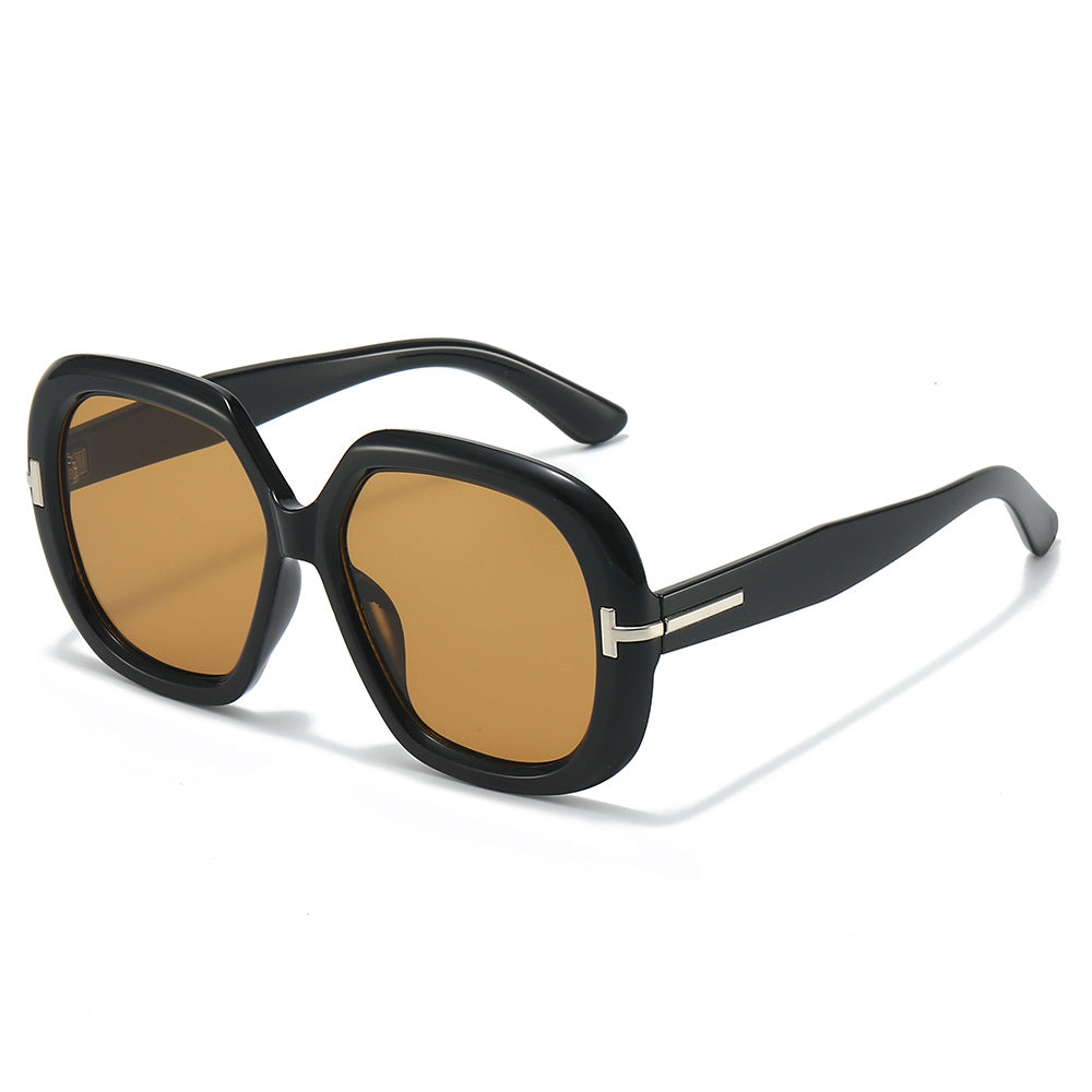 Oversized Schildpatt-Sonnenbrille Karnz
