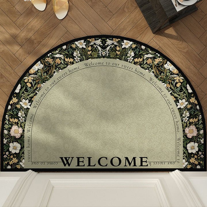 Florales dekoratives Willkommensmatte