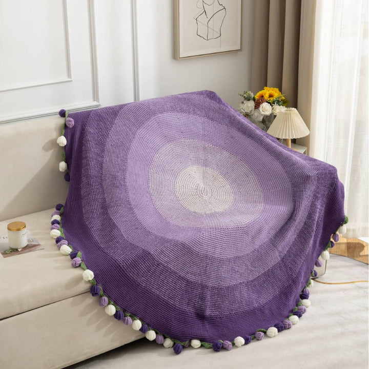 Dekorative Strickdecke