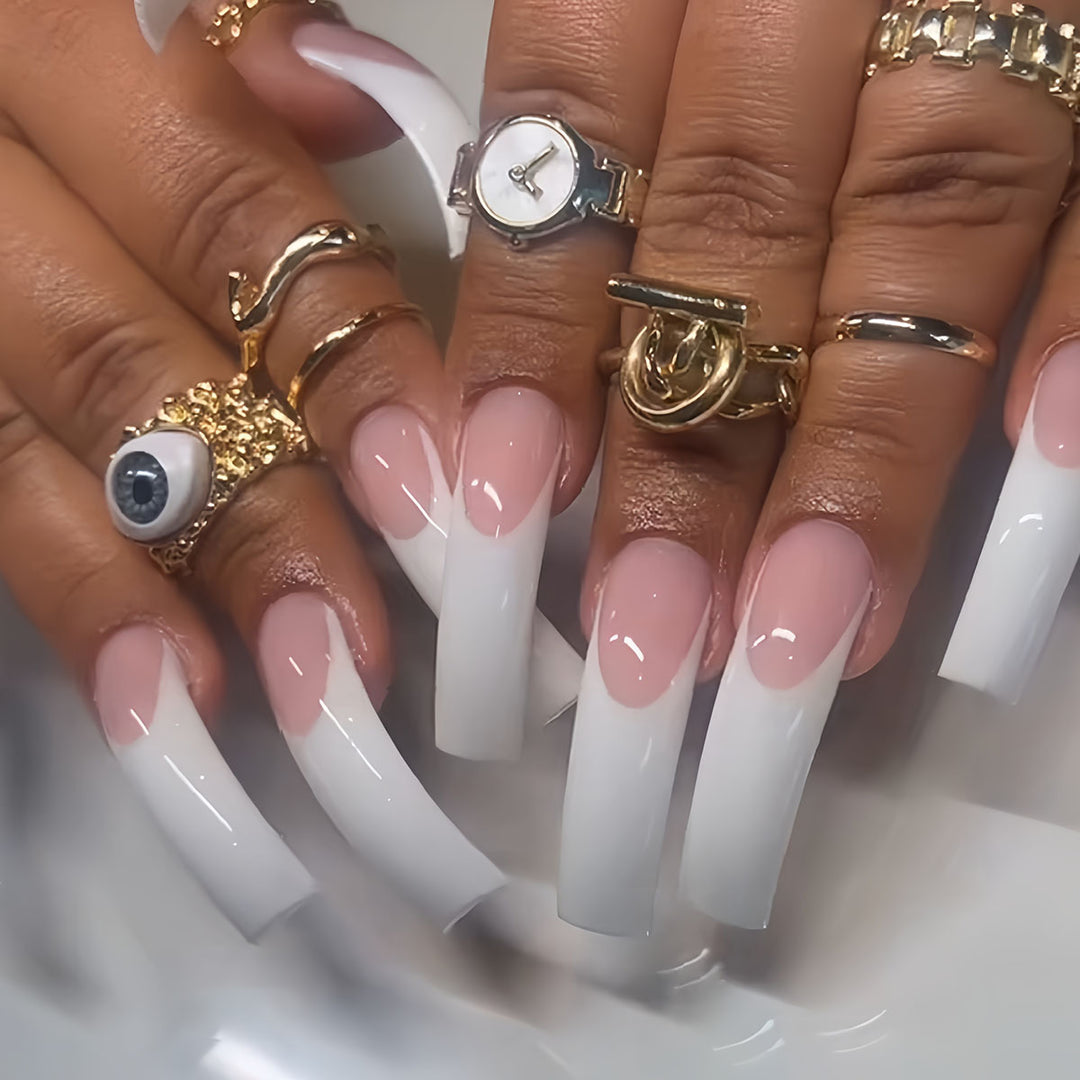 Lange Ombre Nagelverlängerungen Karnz