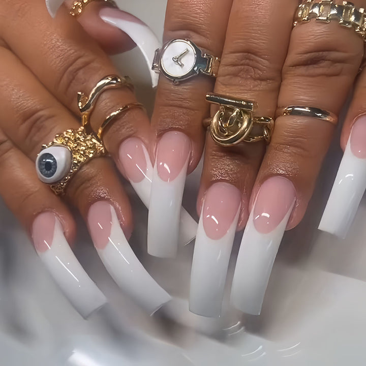 Lange Ombre Nagelverlängerungen Karnz