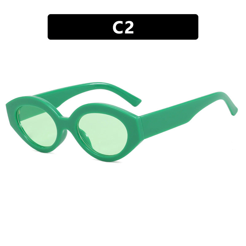 Damen kreative Sonnenbrille im eleganten Retro-Stil Karnz