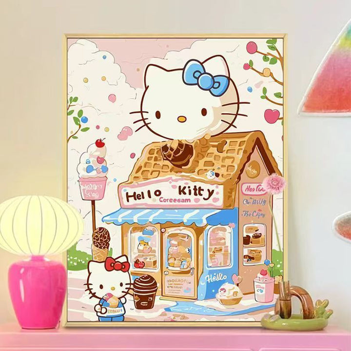 Niedliches bäckerei-themed Wandkunstdruck Karnz