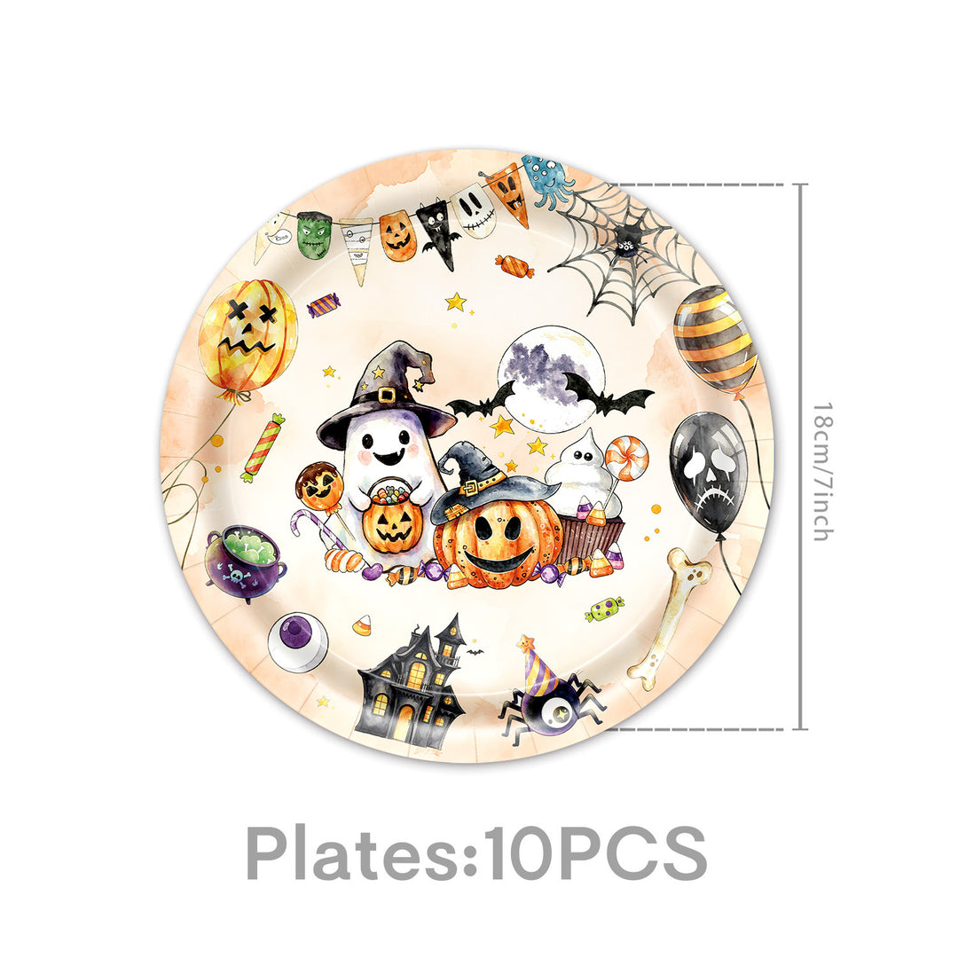 Papierservietten-Set mit Halloween-Motiven und detailreichem Druck für Partydekoration