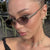 Damen Sonnenbrille im modernen, geometrischen Design mit stylishem Metallrahmen und UV-Schutz Karnz