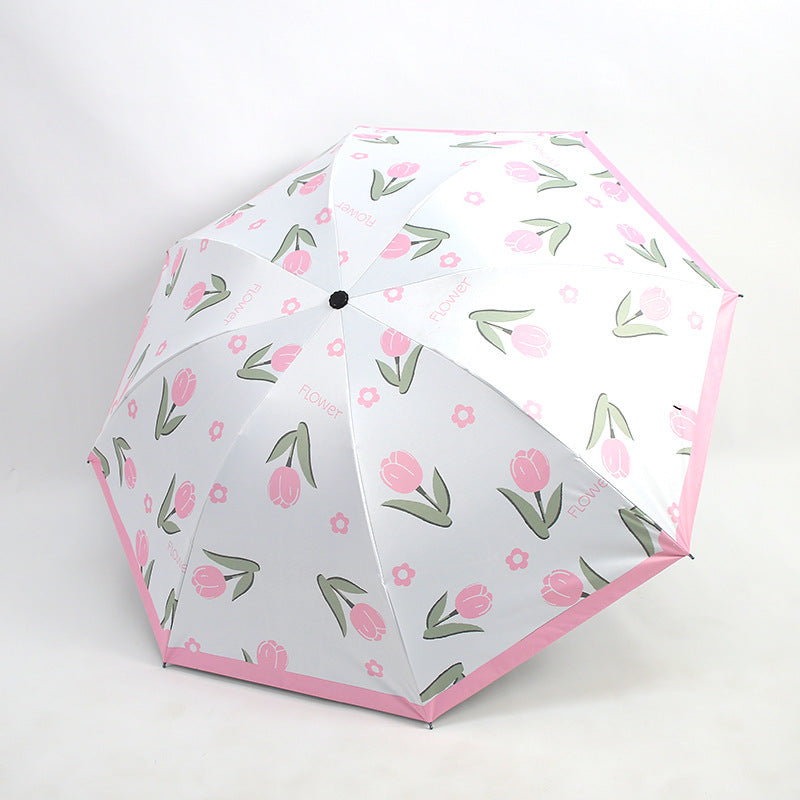 Damen Regenschirm mit floralen Mustern Karnz