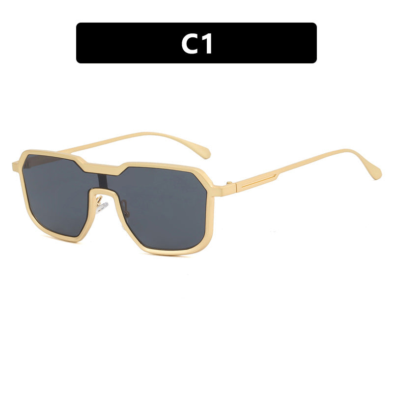 Damen extravagante geometrische Sonnenbrille mit schützendem UV-Filter Karnz